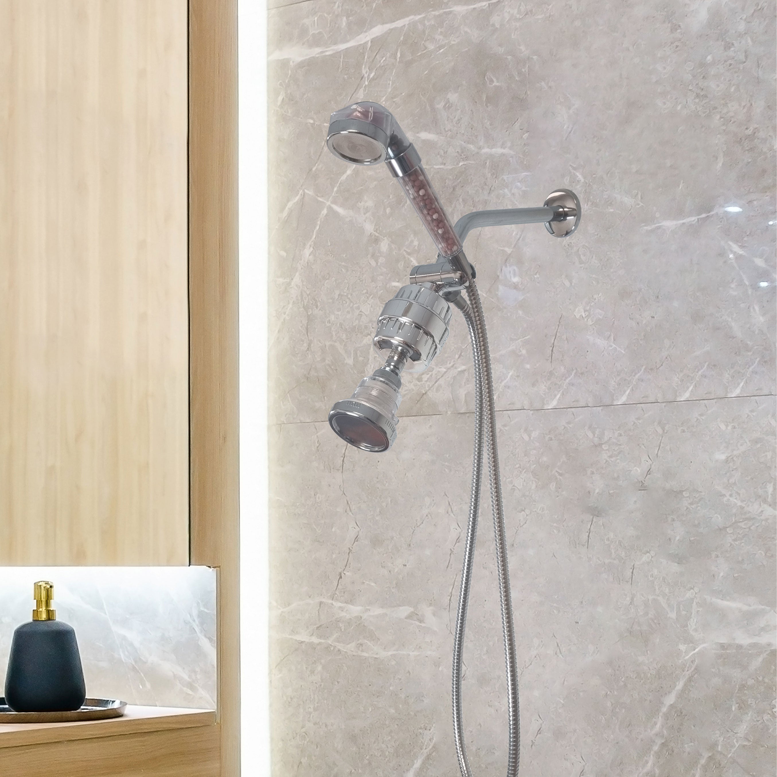 Cabezal de ducha iónico LED MineralStream™