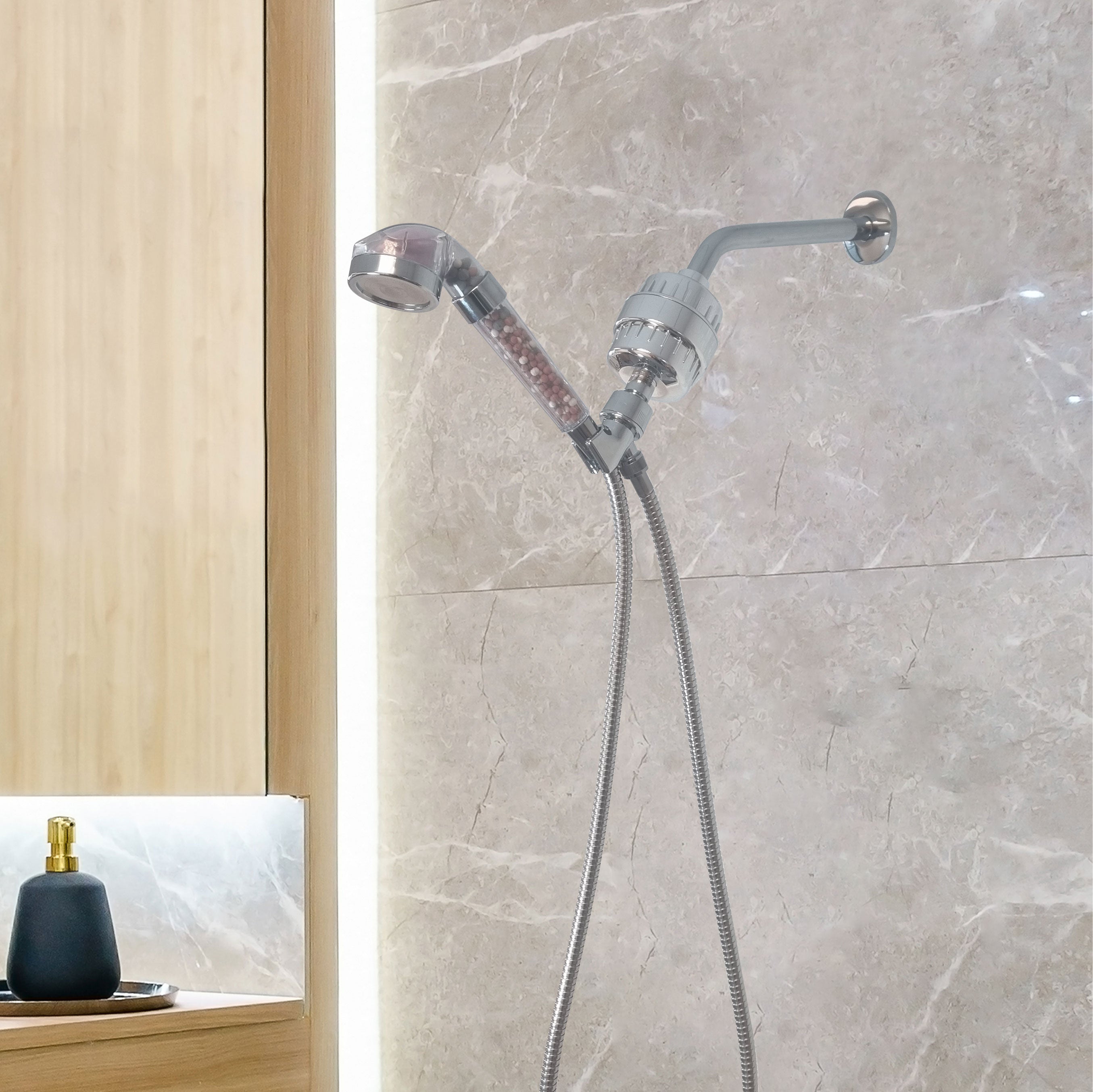 Cabezal de ducha iónico LED MineralStream™