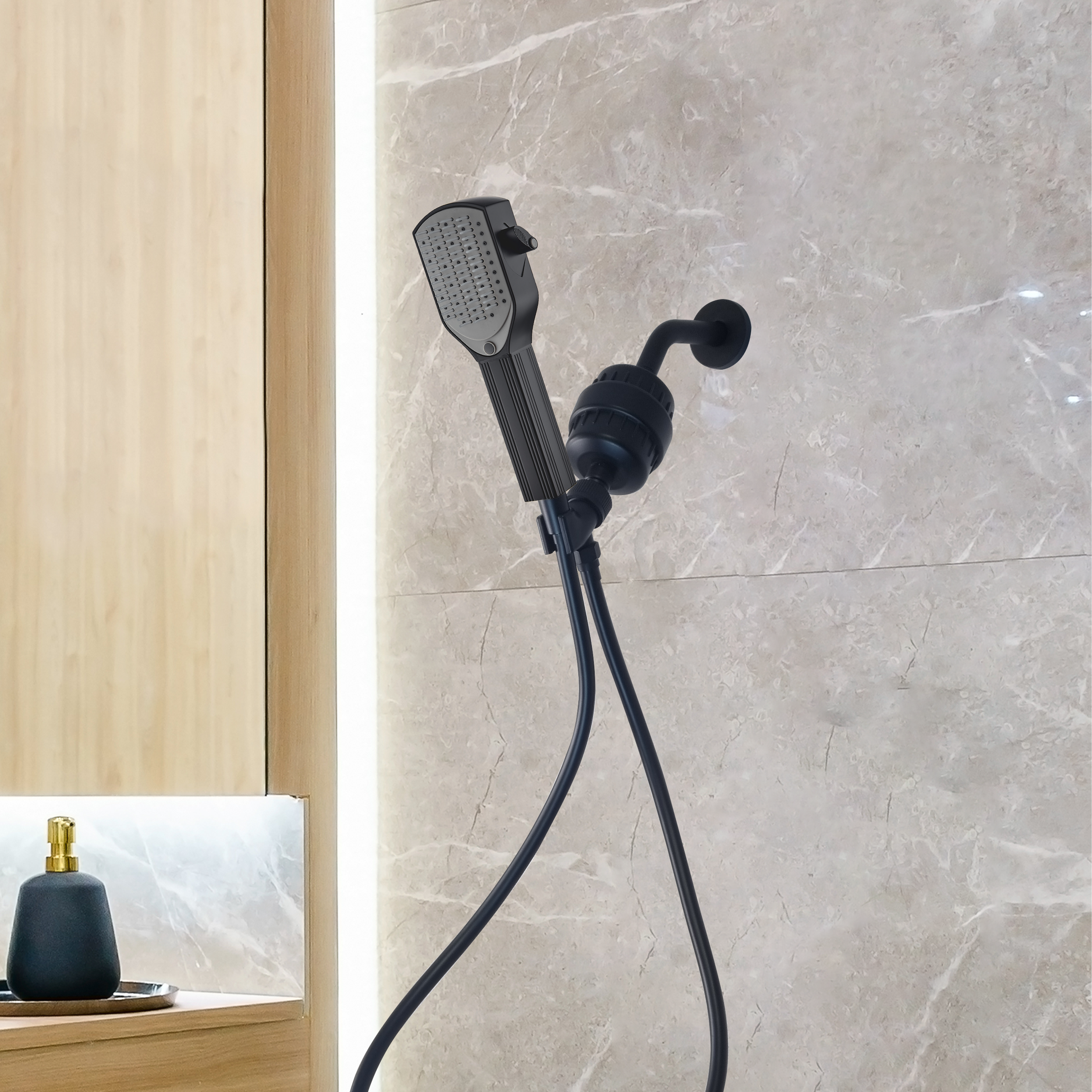 Kit de ducha completo de Detangler Comb Showerhead completo