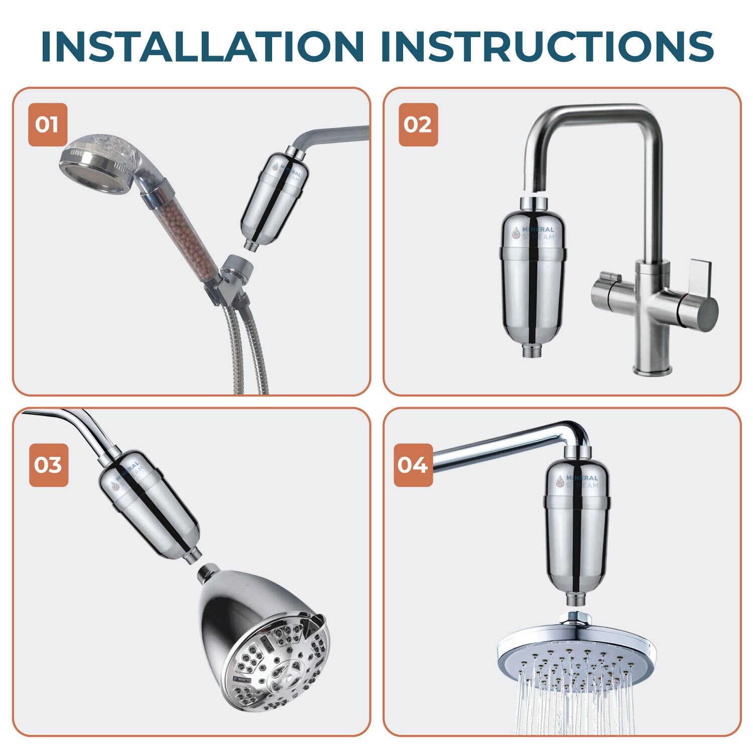 Filtro de ducha avanzado para agua dura