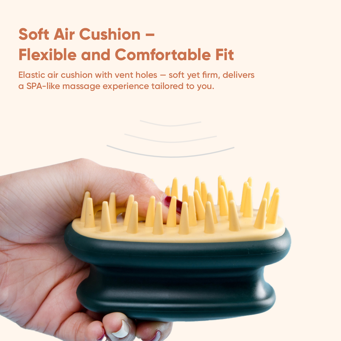 Masajeador de cuero cabelludo de ducha