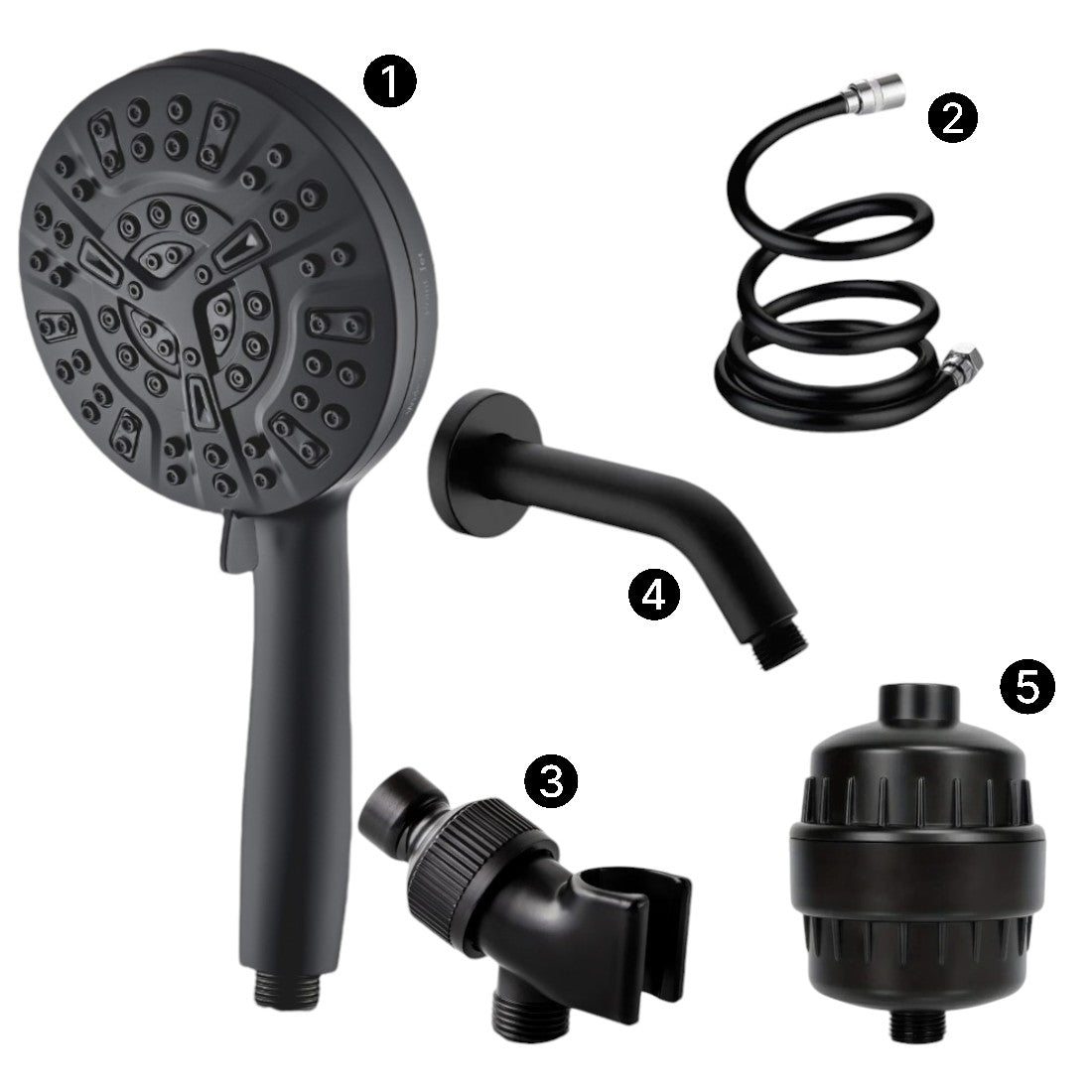 MineralStream Luxe 10 Modo Ducha de ducha de alta presión (filtrado)