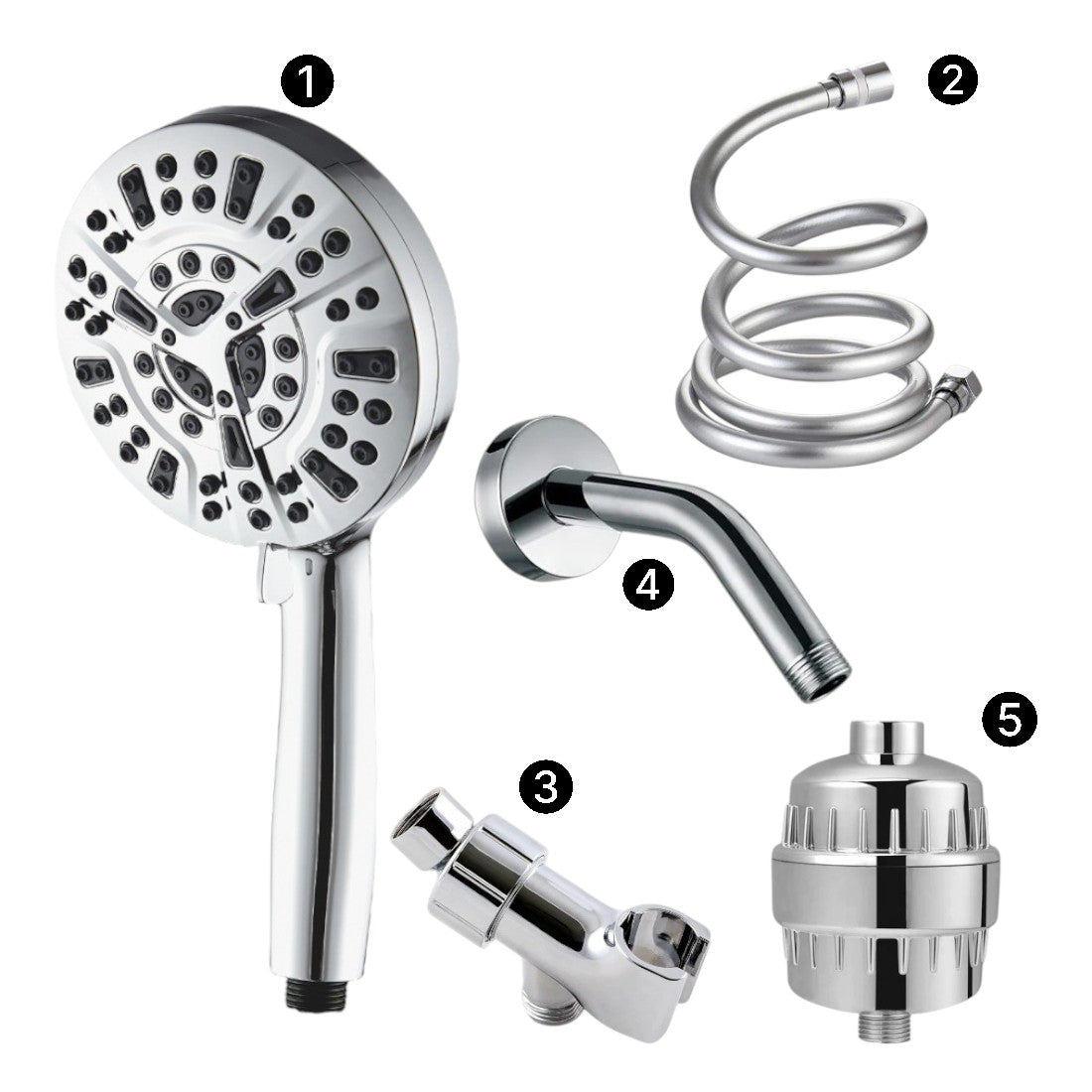 MineralStream Luxe 10 Modo Ducha de ducha de alta presión (filtrado)