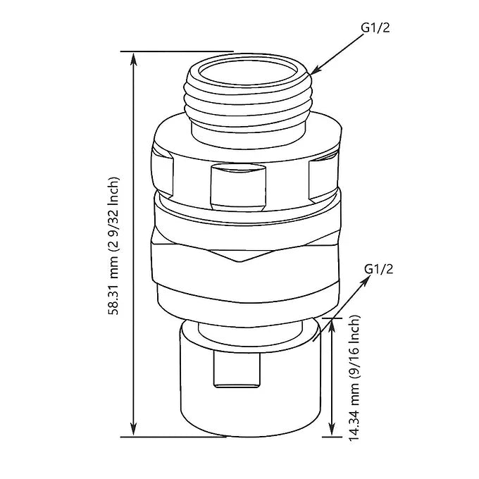 Shower head Swivel  Connector