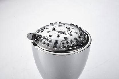 Cabezal de ducha de pared fijo con filtración de 20 etapas y 9 modos de pulverización, en forma de campana