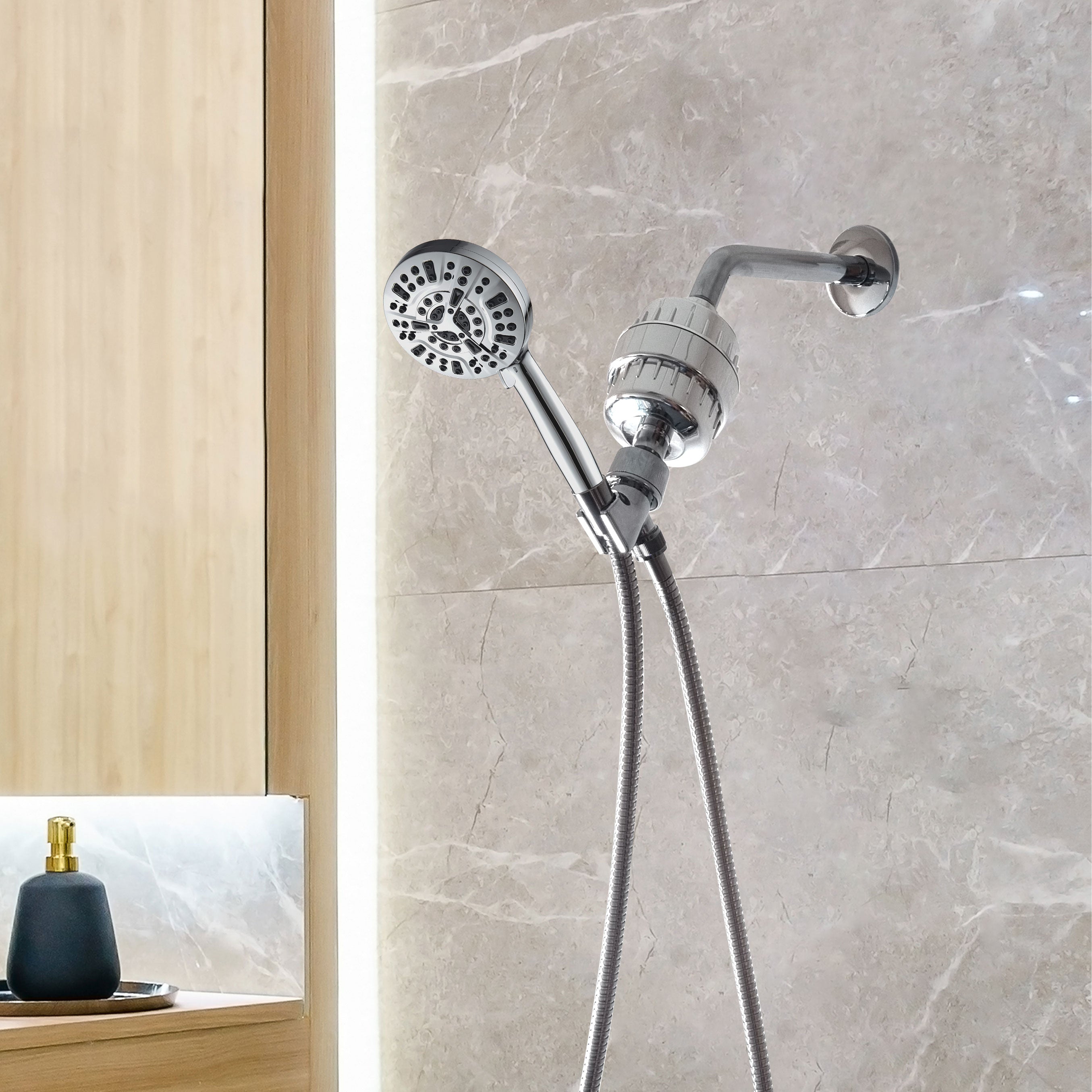 MineralStream Luxe 10 Modo Ducha de ducha de alta presión (filtrado)