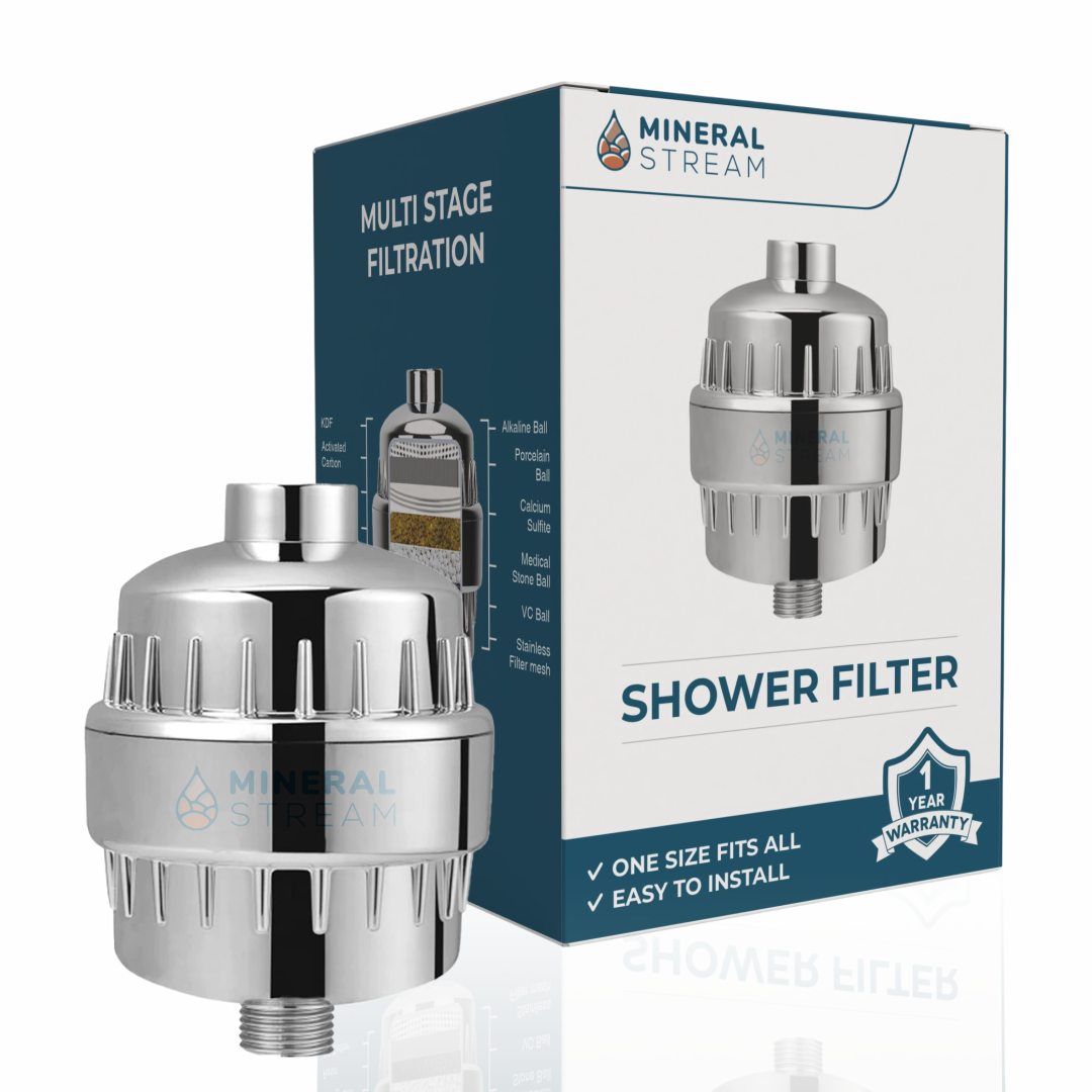 Filtro de ducha para agua dura