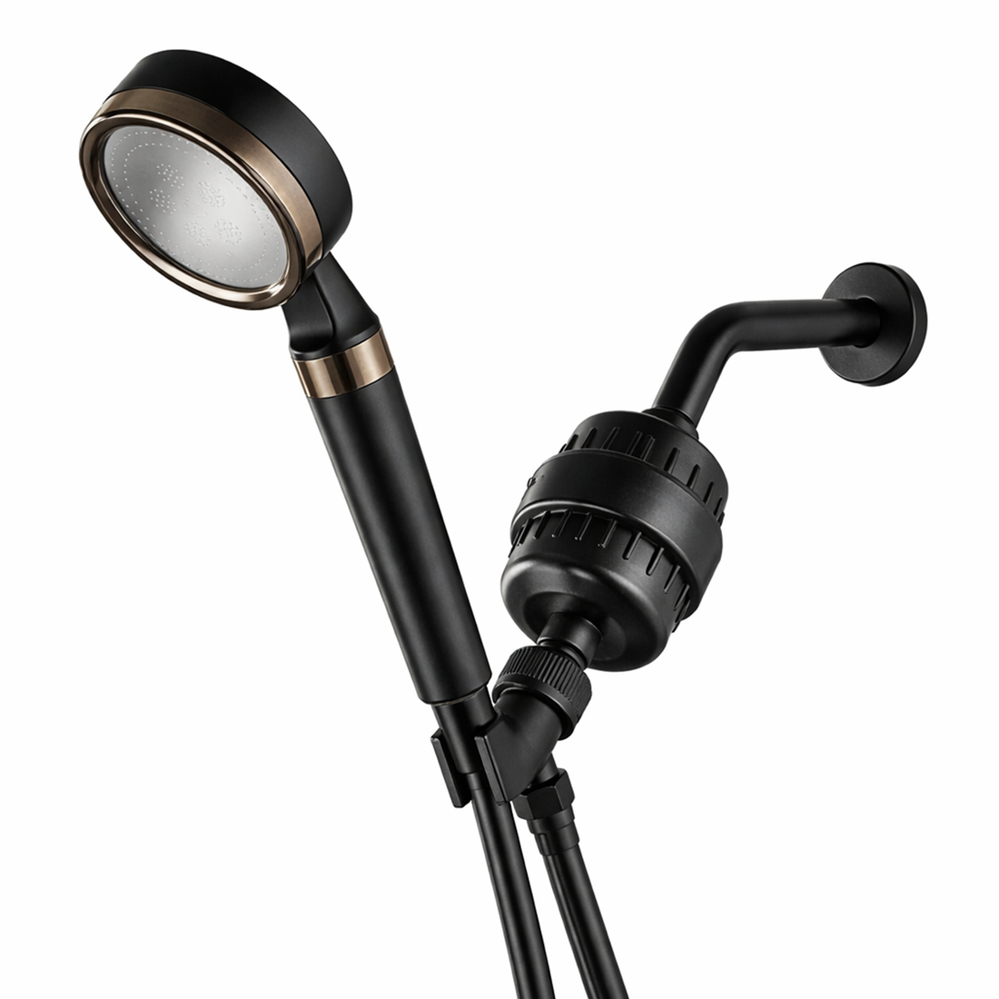 MineralStream™ BLACK - Kit de ducha completo con vitamina C