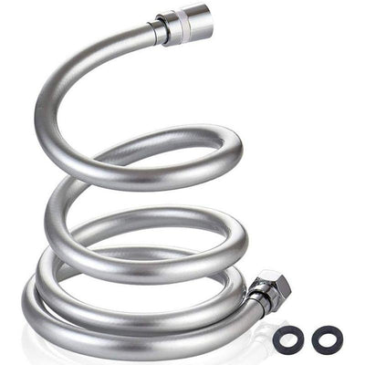 MineralStream Replacement Hose 1.5m in chrome with braided stainless steel exterior